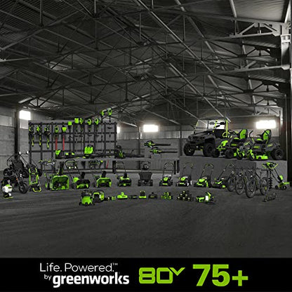 Greenworks PRO 80V 42” Electric Zero Turn Lawn Mower, Includes (6) 5.0Ah Batteries and (3) Dual Port Turbo Chargers