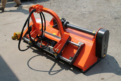 Farmer Helper 60" Heavy Duty Flail Row Mower with Hydraulic Offset